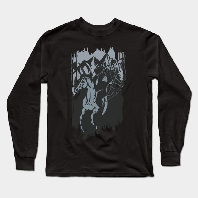 Valhalla Viking Tshirt Gift Long Sleeve T-Shirt by avshirtnation